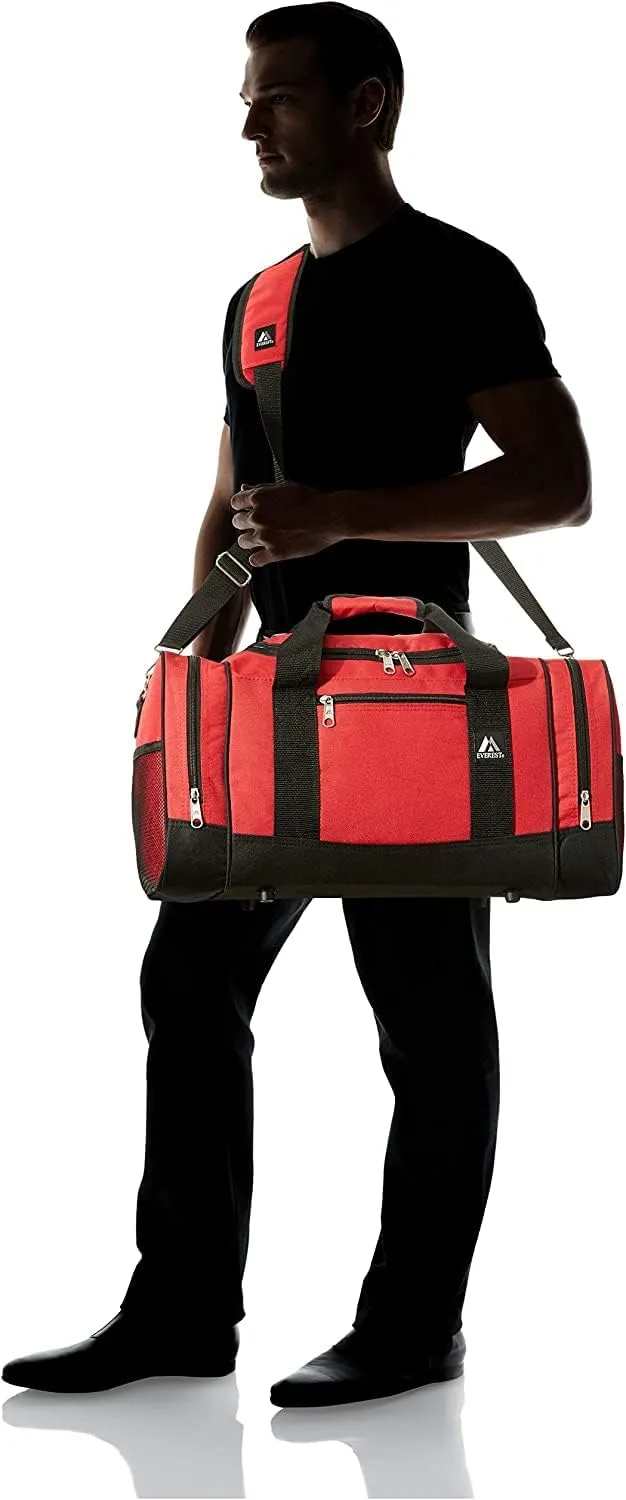 Everest Luggage Sporty Gear Bag - Large, Red/Black, Red/Black, One Size