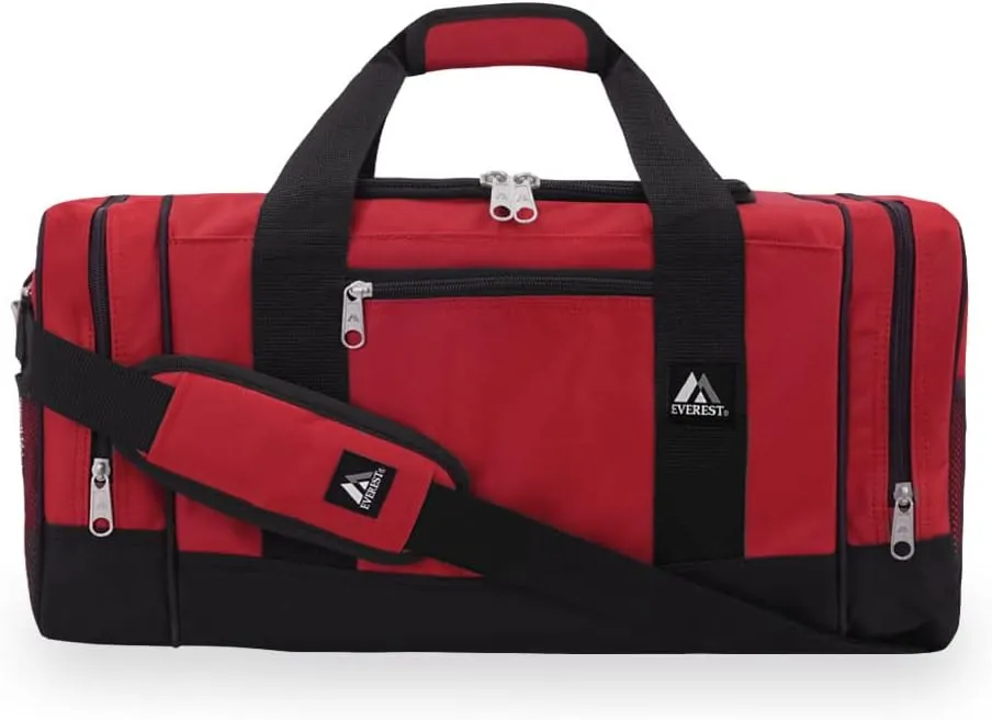 Everest Luggage Sporty Gear Bag - Large, Red/Black, Red/Black, One Size