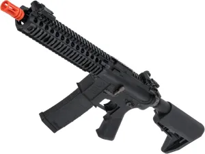 Evike Airsoft - EMG Custom Built Colt Licensed M4 SOPMOD Block 2 AEG Airsoft Rifle with Daniel Defense Rail System (Model: 9.5" MK18-350 FPS/Black)