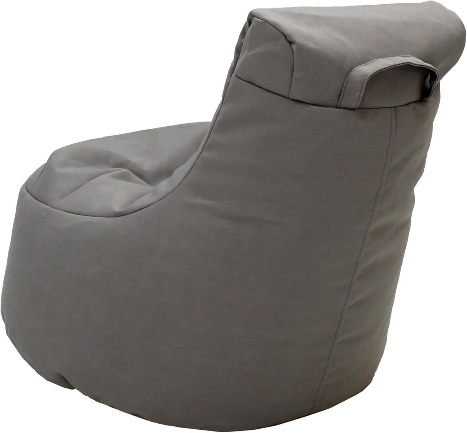 Factory Direct Partners Element Paddle Out Bean Bag Chair for Kids, Comfy Indoor Outdoor Bean-Filled Flexible Seating for Reading, Playroom, Classroom, Patio or Garage - Gray. 14031-GY, 1-Pack