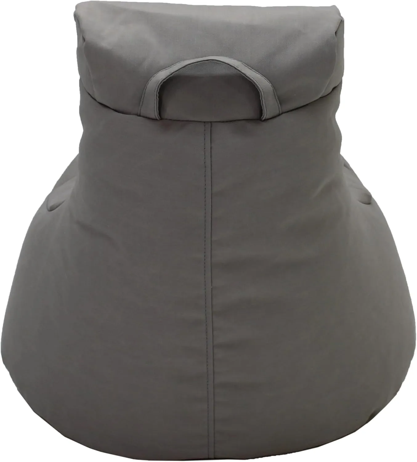 Factory Direct Partners Element Paddle Out Bean Bag Chair for Kids, Comfy Indoor Outdoor Bean-Filled Flexible Seating for Reading, Playroom, Classroom, Patio or Garage - Gray. 14031-GY, 1-Pack