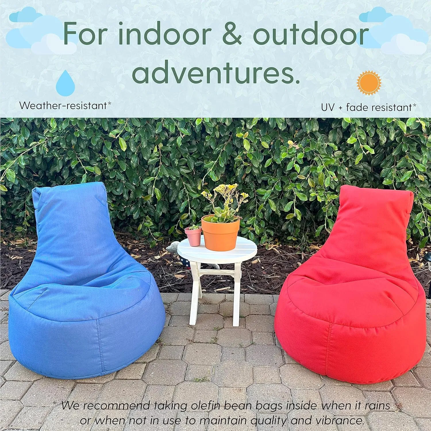 Factory Direct Partners Element Paddle Out Bean Bag Chair for Kids, Comfy Indoor Outdoor Bean-Filled Flexible Seating for Reading, Playroom, Classroom, Patio or Garage - Gray. 14031-GY, 1-Pack