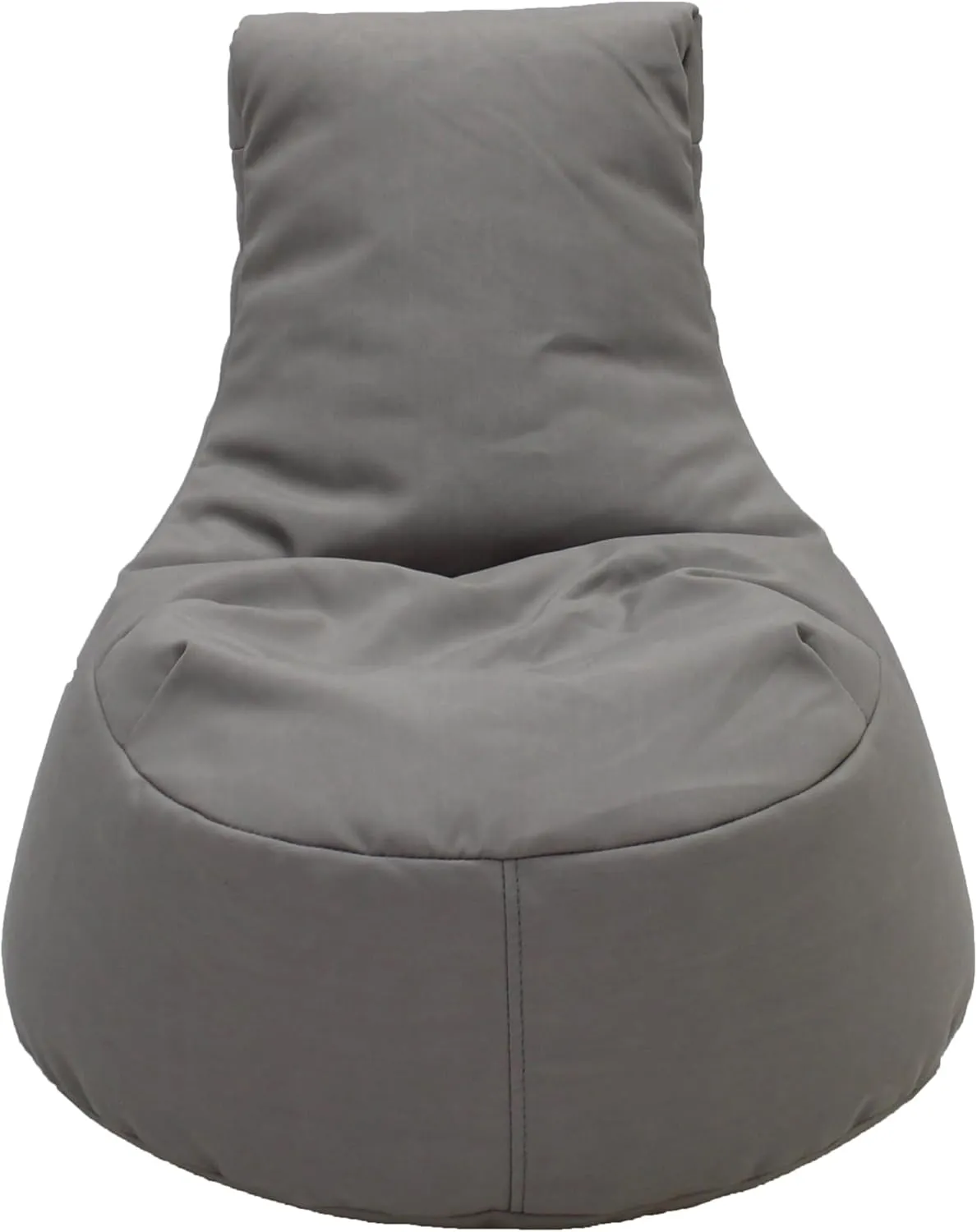 Factory Direct Partners Element Paddle Out Bean Bag Chair for Kids, Comfy Indoor Outdoor Bean-Filled Flexible Seating for Reading, Playroom, Classroom, Patio or Garage - Gray. 14031-GY, 1-Pack