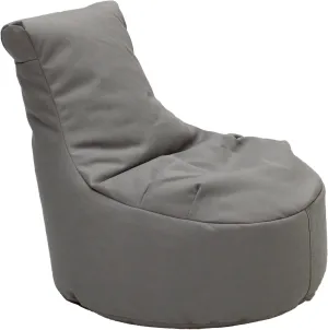 Factory Direct Partners Element Paddle Out Bean Bag Chair for Kids, Comfy Indoor Outdoor Bean-Filled Flexible Seating for Reading, Playroom, Classroom, Patio or Garage - Gray. 14031-GY, 1-Pack