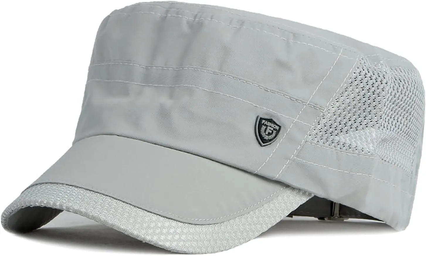 FASHIXD Mesh Military Cap Summer Army Hats for Men Quick Qry Short Bill Hat Cadet Cap