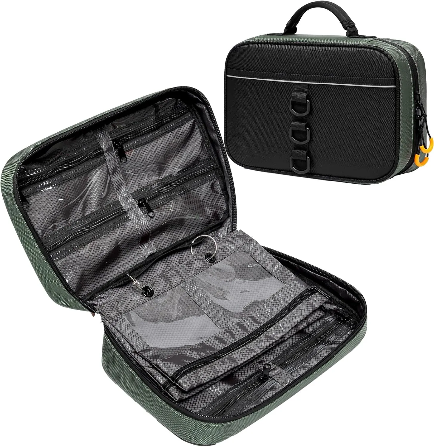 Fishing Tackle Bag soft Bait Binder Utility Bait Bass Lure Storage Bag with 4 Single Pocket Sleeves and 2 Double Pocket Sleeves Fishing Tackle Box