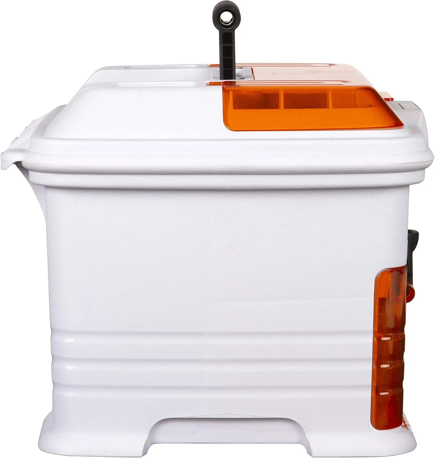 Flambeau Outdoors T4P Pro Multiloader Tackle Box - Portable Fishing Lure Organizer Station With Zerust Anti-RustTechnology, Includes 5 Removable Tuff Tainer Tackle Boxes, White/Orange