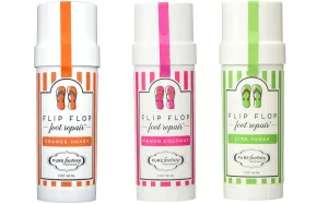 Flip Flop Foot Repair Stick Set of 3 Lime Sugar, Mango Coconut and Orange Honey by Pure Factory