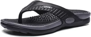Flip-flops Massage Slippers,Men & Women Acupressure Massage Sandals,Relief Plantar Fasciitis Heel Arch Arthritis Pain,Summer Breathable Beach Shoes