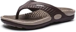 Flip-flops Massage Slippers,Men & Women Acupressure Massage Sandals,Relief Plantar Fasciitis Heel Arch Arthritis Pain,Summer Breathable Beach Shoes
