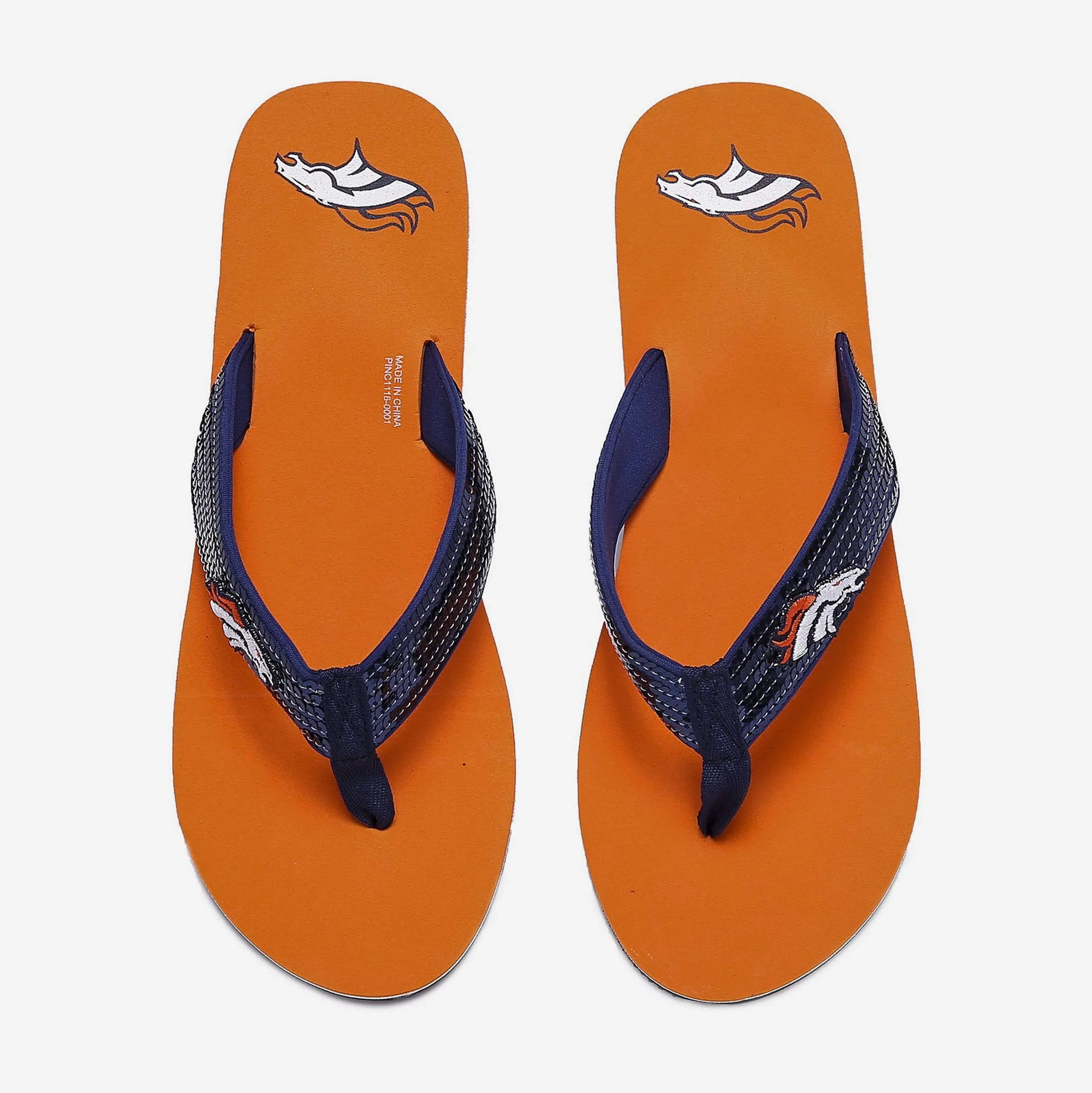 Flip Quick offer Broncos Minimalist Womens Denver Flop Sequin