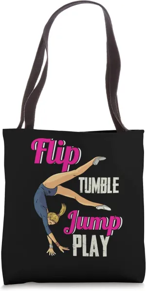 Flip Tumble Jump Play | Rhythmic Gymnastics | Acrobatics Tote Bag