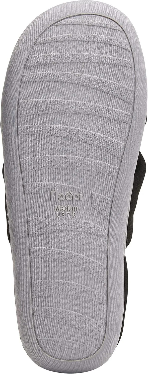 Floopi Women's Ultra Soft Padded Felt Criss Cross Slide with French Terry Insole, Memory Foam and Anti Skid Rubber Outsole for Summer