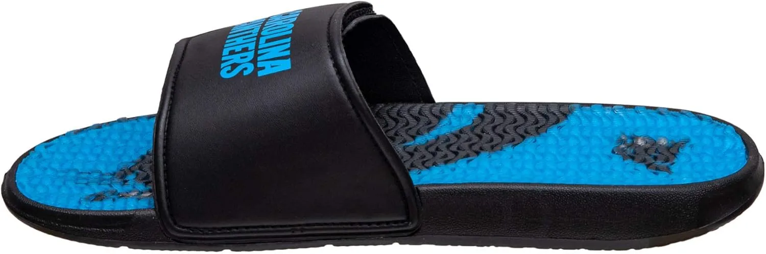 FOCO Men's NFL Team Logo Sport Shower Foam Slide Flip Flop Sandals