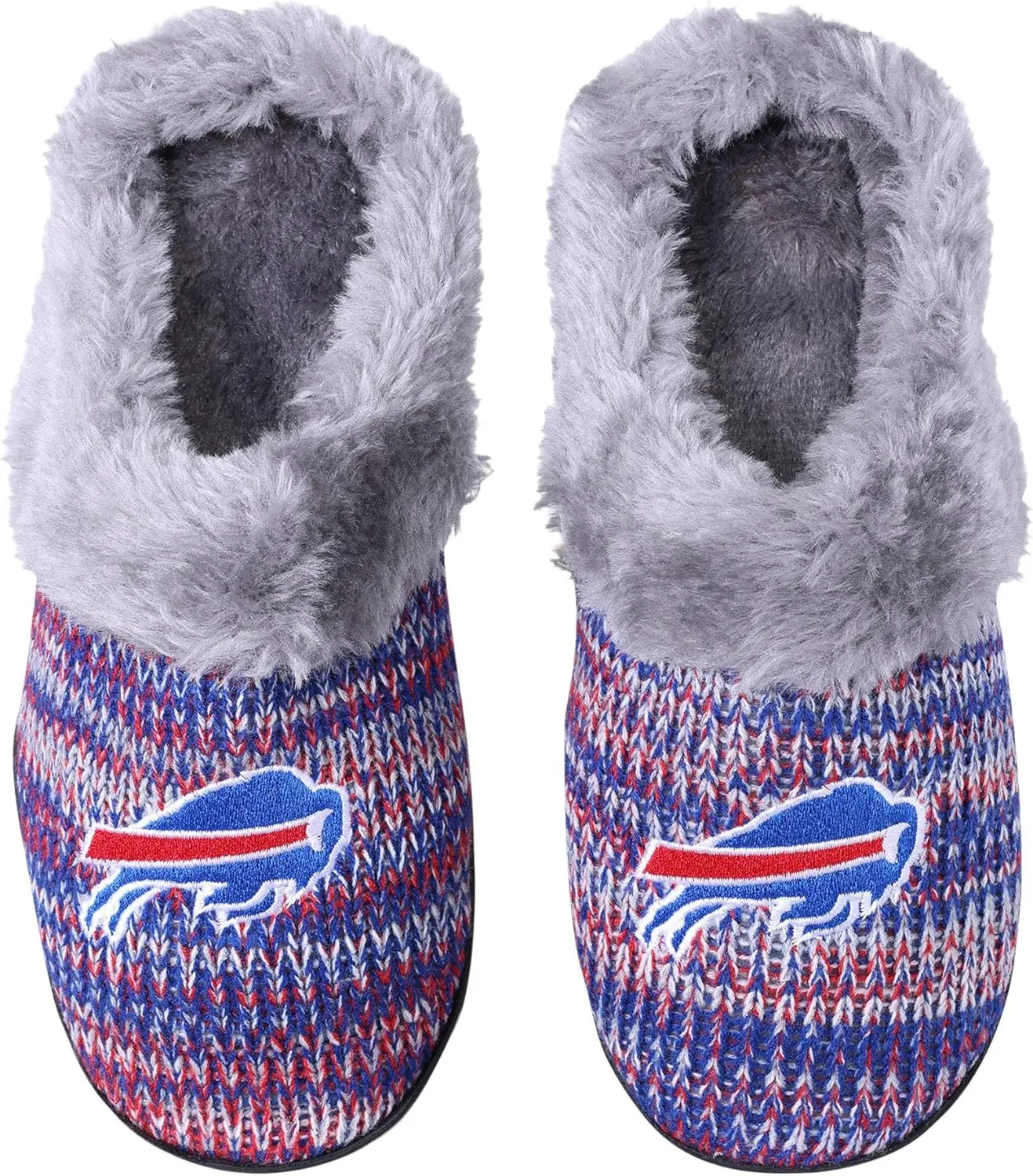FOCO Womens NFL Team Logo Peak Slide Slippers