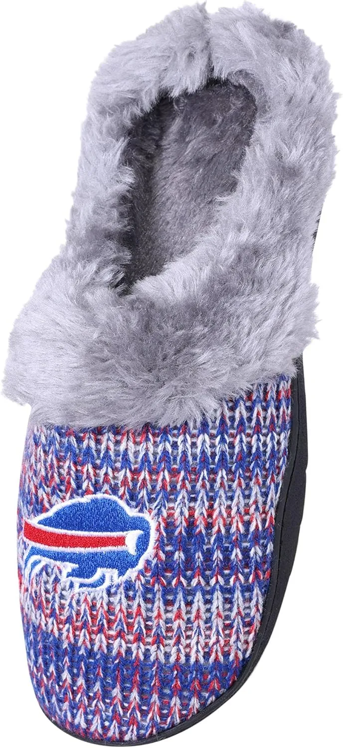 FOCO Womens NFL Team Logo Peak Slide Slippers