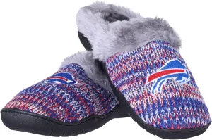 FOCO Womens NFL Team Logo Peak Slide Slippers