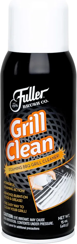 Fuller Brush Grill Cleaner - Heavy Duty Foaming Spray for Cleaning Oven, Grilling Griddle & Iron Plate - Safe & Easy Grease Remover for Clean BBQ Racks & Grills 2 Pack