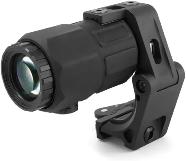 G45 5X Magnifier with 2.26 FTC Mount Combo，Quick Release and Flip-to-Center (FTC) Mechanism，CNC 7065 Alumnium，Black/FDE/TAC (Black)