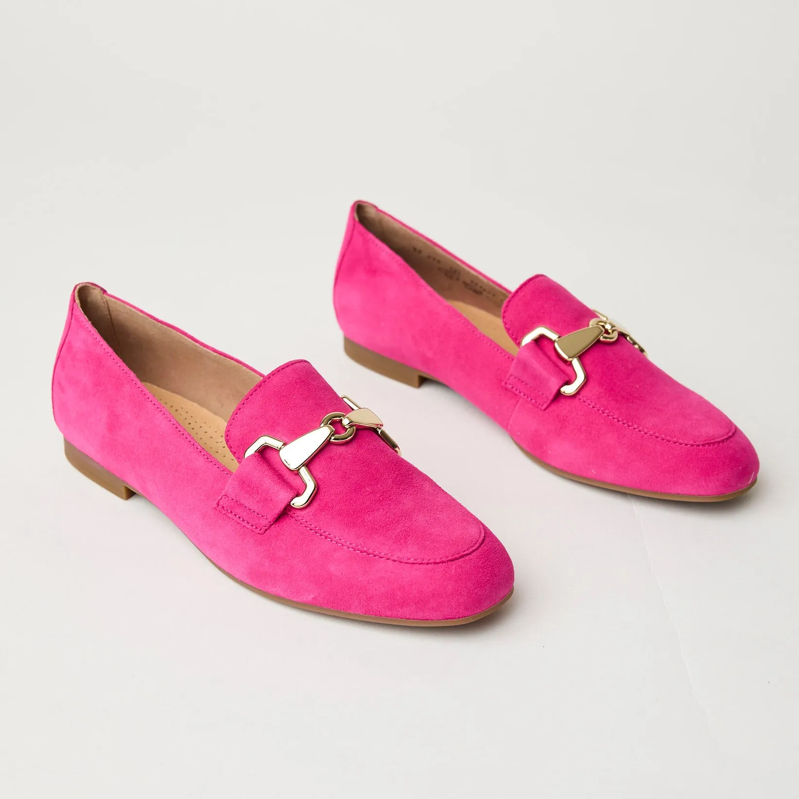 Gabor Fuchsia Suede Leather Loafers