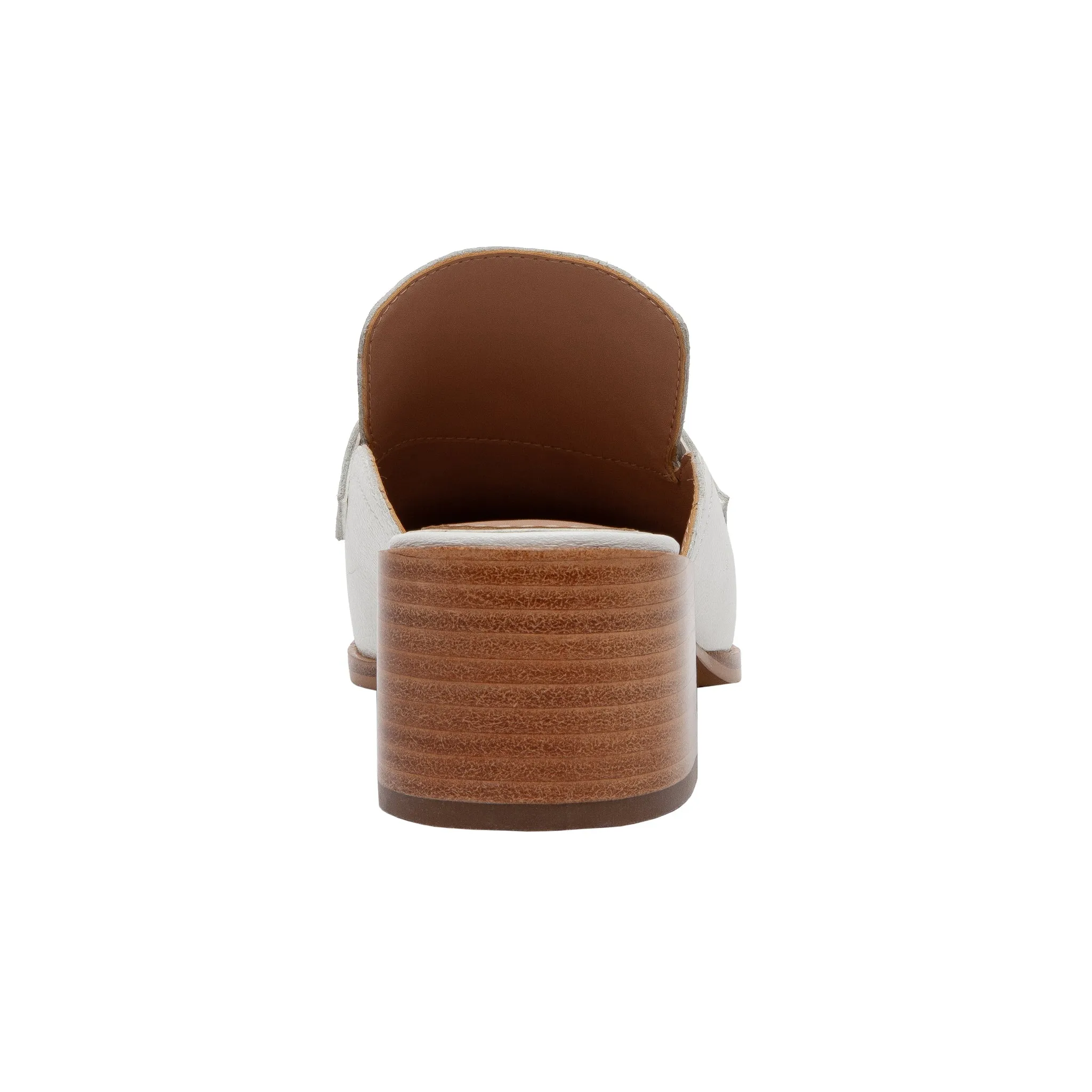GALIA | Block Heel Penny Loafer Mules
