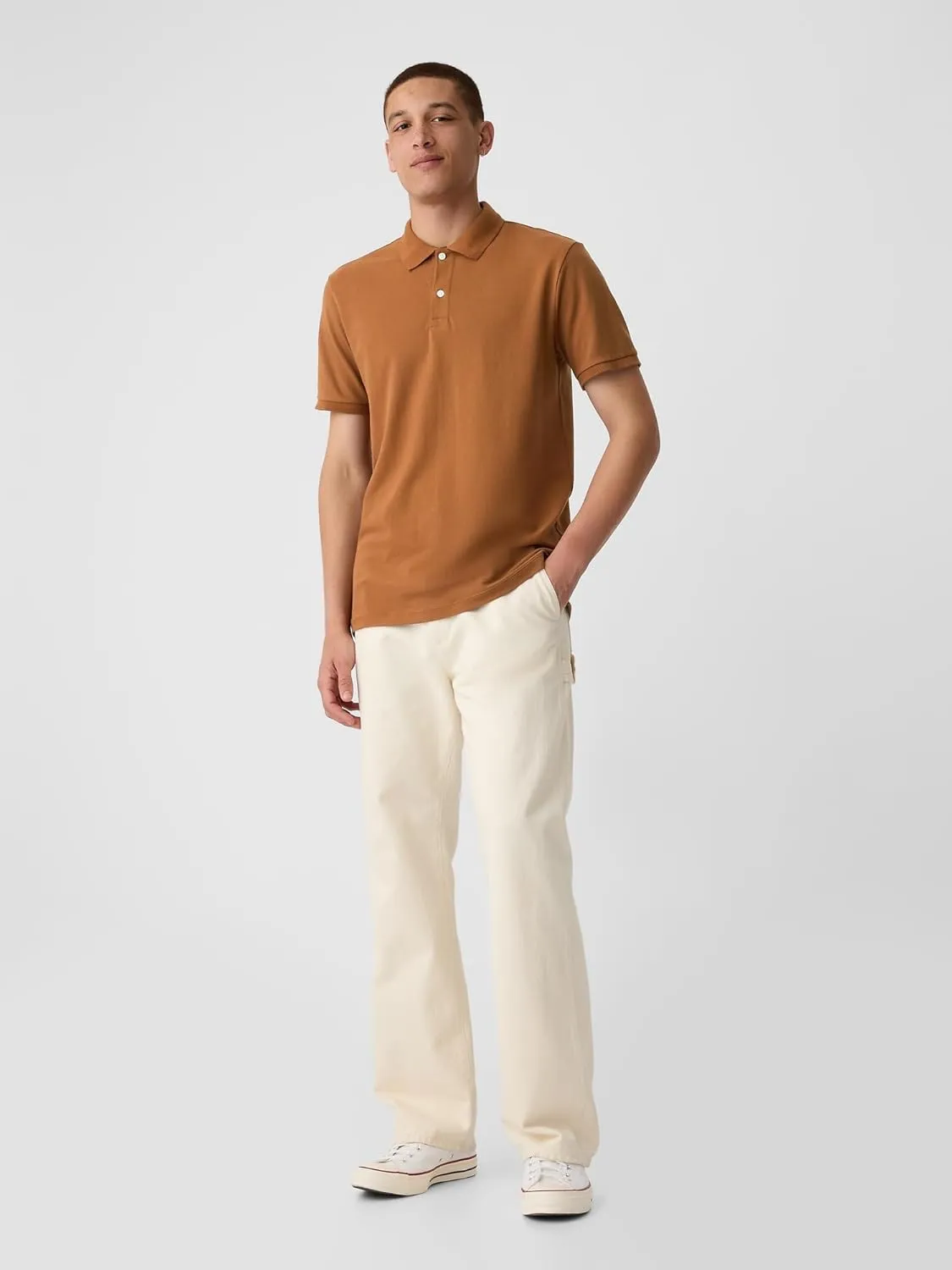 GAP Men's Stretch Pique Polo Shirt