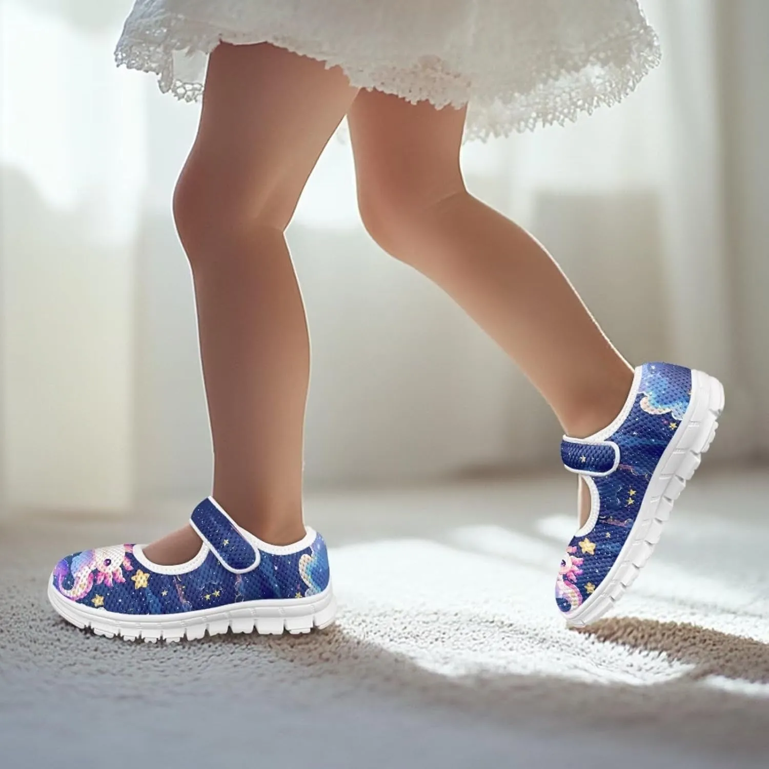 Girls Dress Shoes Mary Jane Flats Round Toe Ballet Flats School Wedding Party Shoes for Little Kid/Big Kid