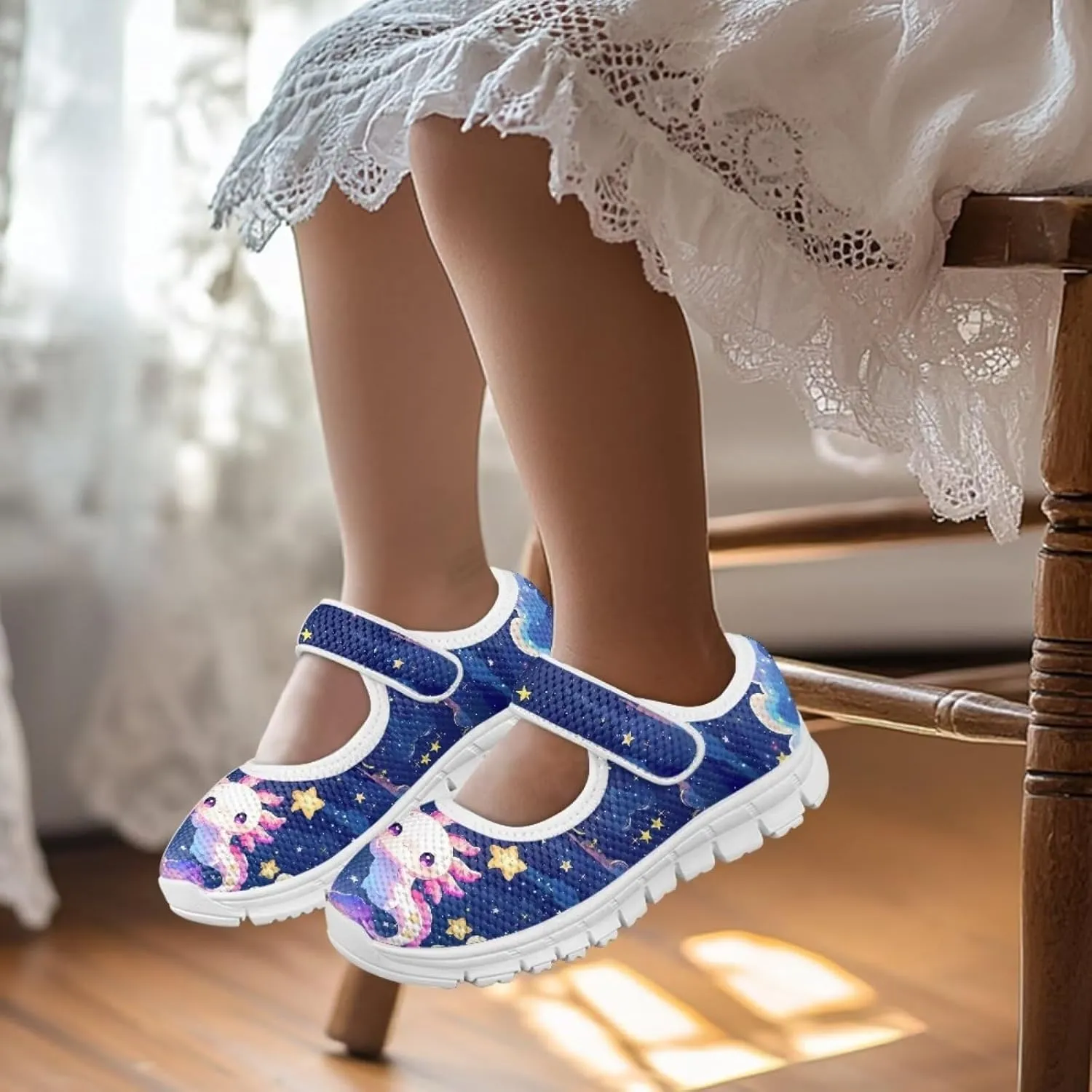 Girls Dress Shoes Mary Jane Flats Round Toe Ballet Flats School Wedding Party Shoes for Little Kid/Big Kid