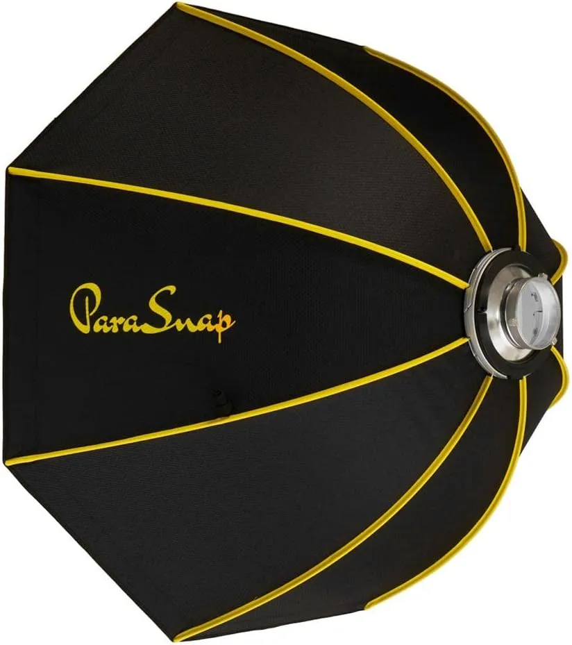 Glow ParaSnap 36" Octa SterlingFibre Bowens Mount Softbox with 144mm Profoto Mount Speedring, This Parabolic Softbox with Quick Speedring Swap is an Ideal Speedlight Round Soft Box