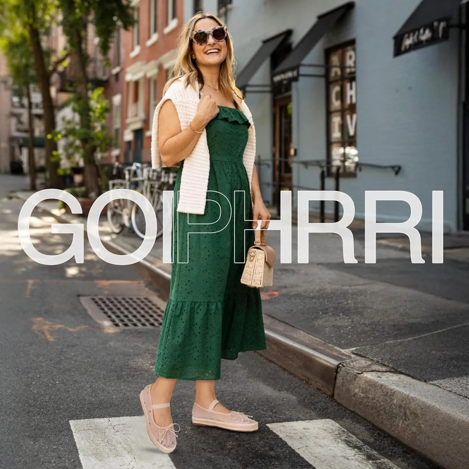 Goiphrri Mesh Mary Jane Flats for Women Platform Espadrilles Bow Knot Mary Janes Straw Mesh Ballet Flats for Women Flatform Dress Pumps