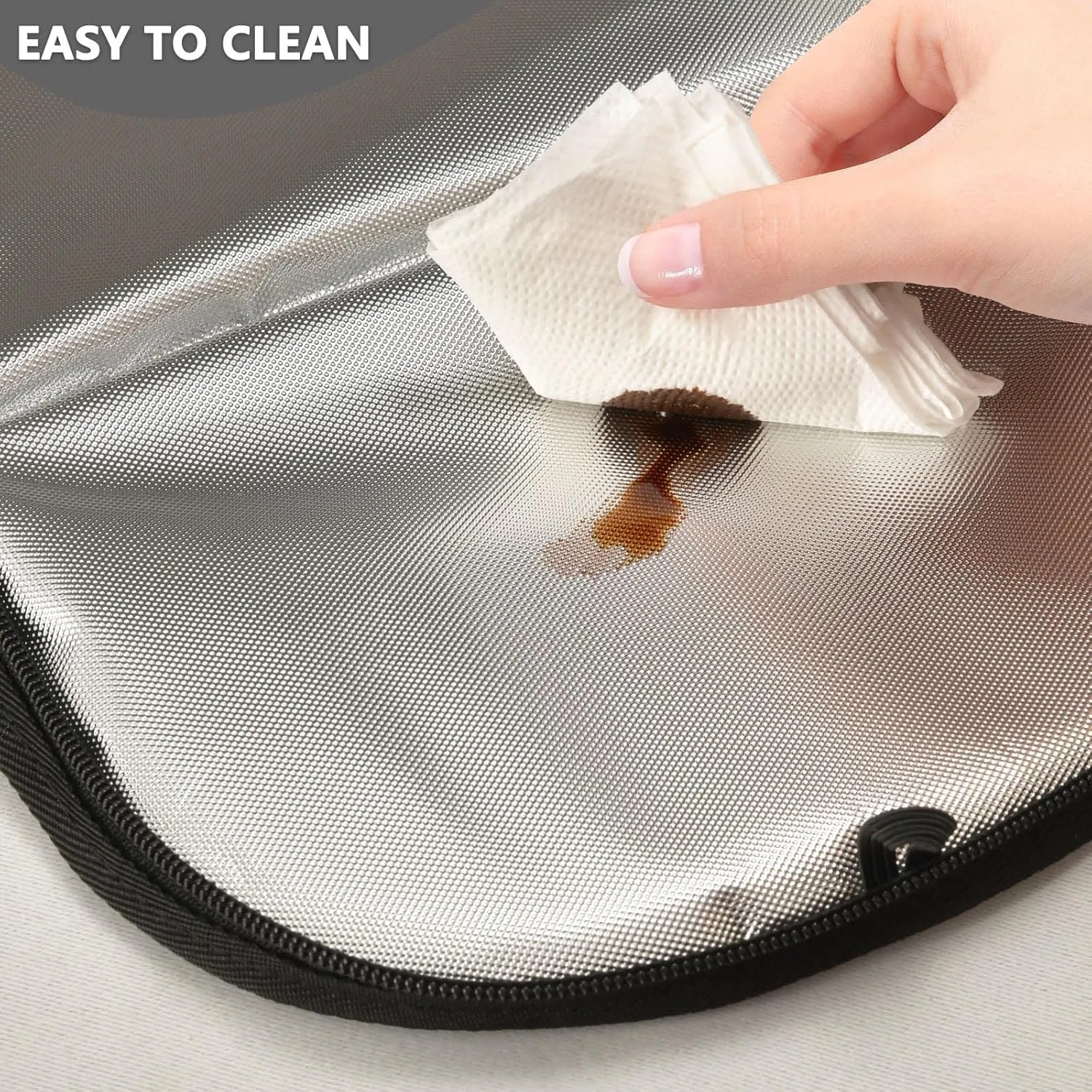 Gold Golden Glitter and Glare Pattern Spill-Proof Car Trash Can Organizer Hanging Large Auto Garbage Storage Bag Bin with Big Opening Lid Leakproof Waste Basket