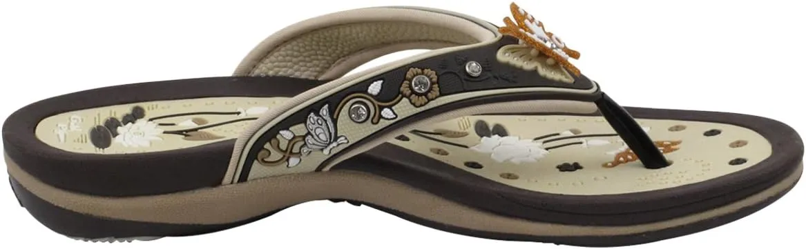 Gold Pigeon Shoes SIGNATURE Comfort Ergonomic Walking Flip Flops for Women