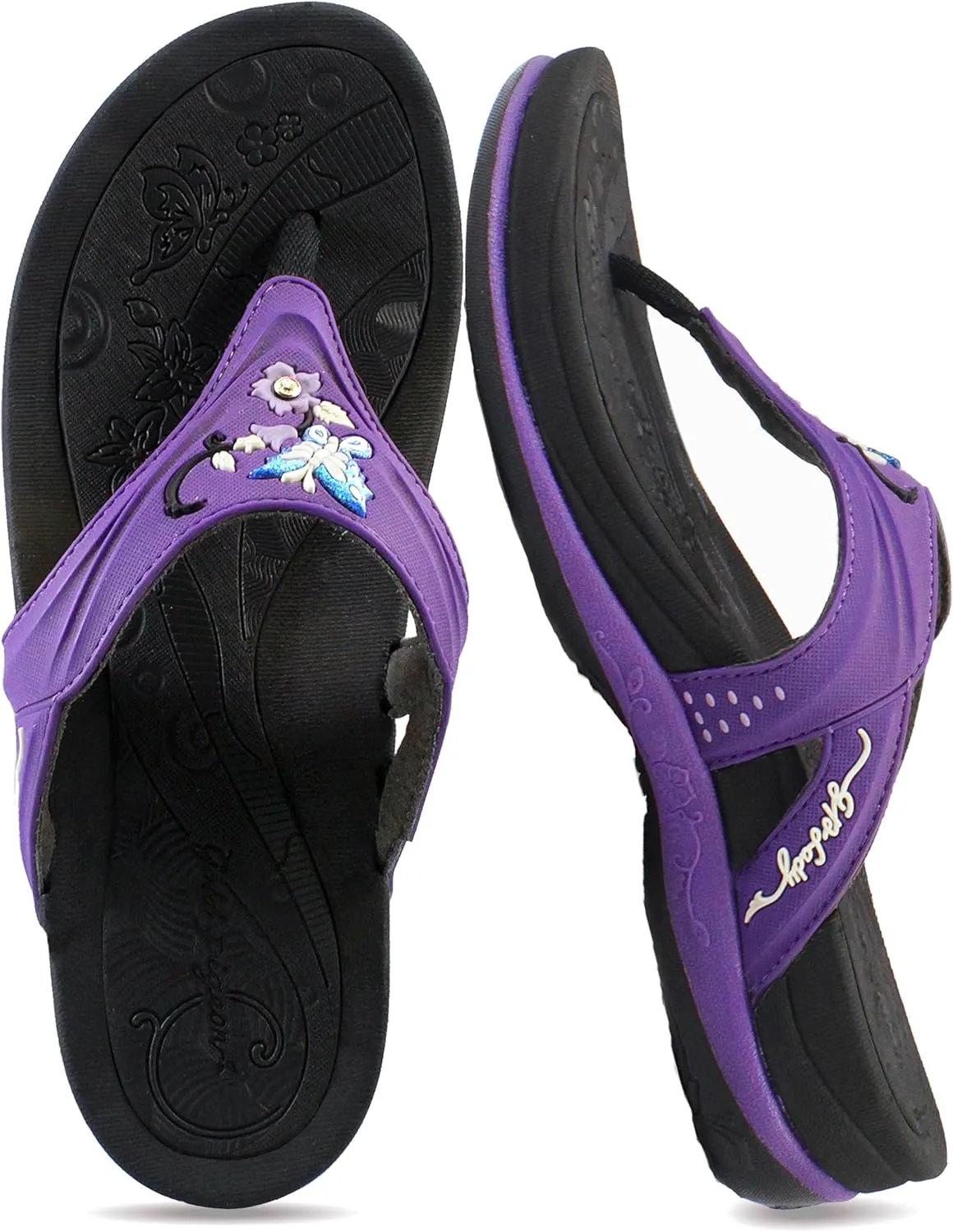 Gold Pigeon Shoes SIGNATURE Comfort Ergonomic Walking Flip Flops for Women