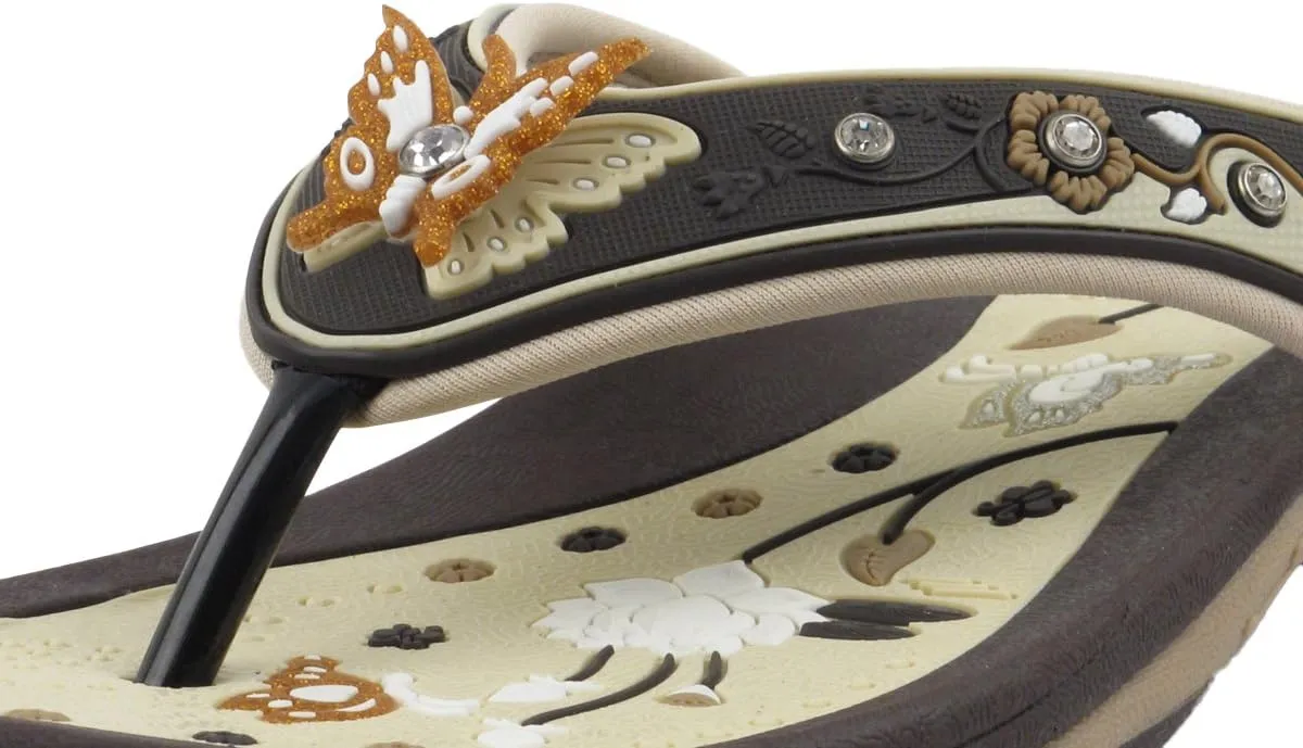 Gold Pigeon Shoes SIGNATURE Comfort Ergonomic Walking Flip Flops for Women
