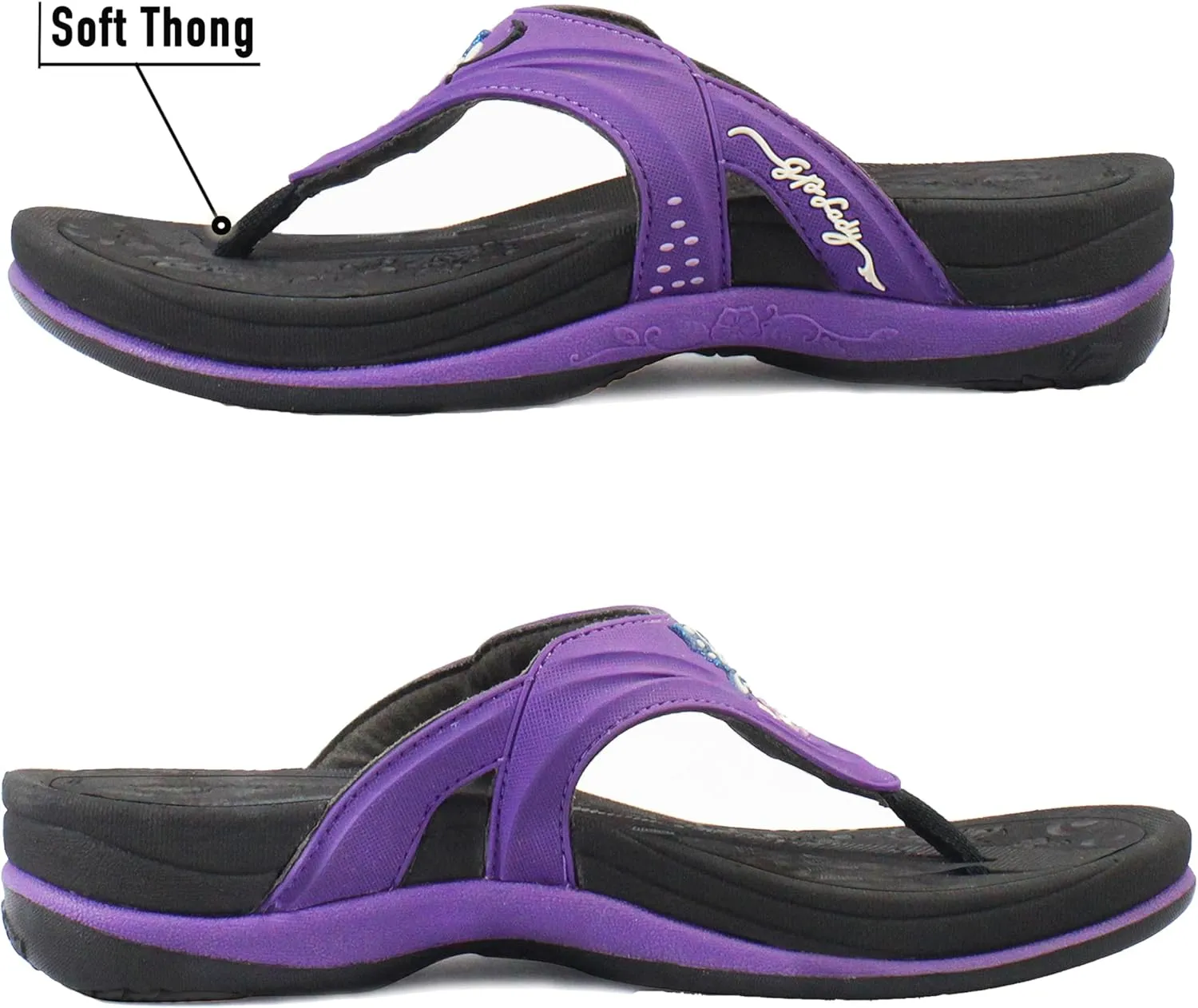Gold Pigeon Shoes SIGNATURE Comfort Ergonomic Walking Flip Flops for Women