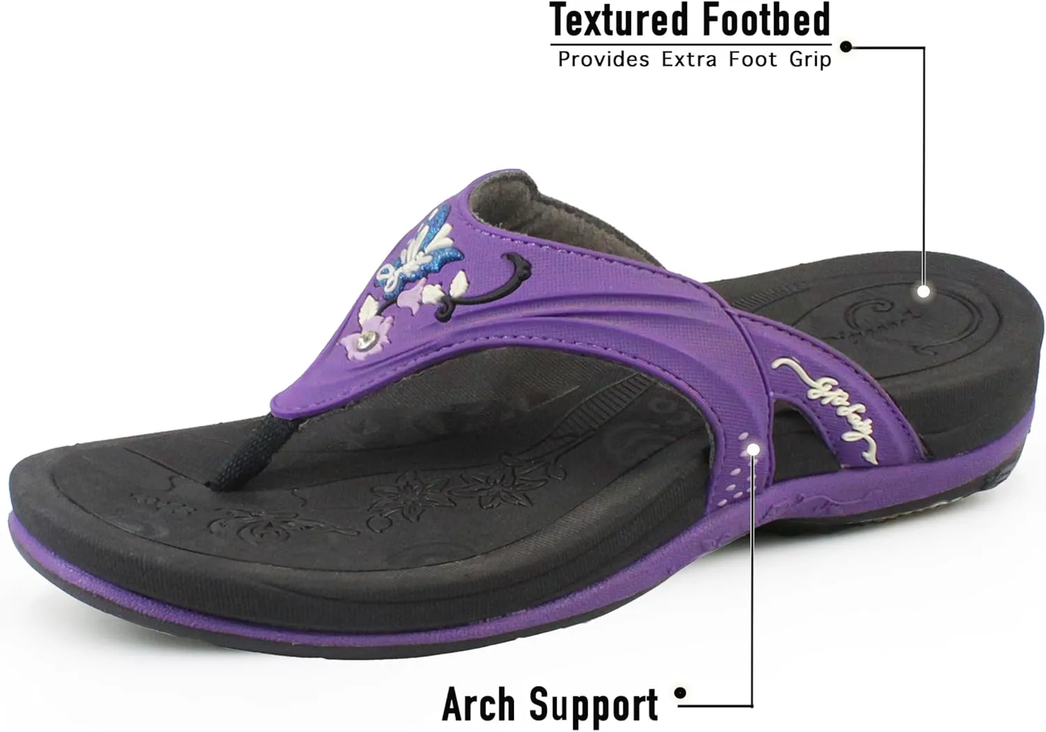 Gold Pigeon Shoes SIGNATURE Comfort Ergonomic Walking Flip Flops for Women