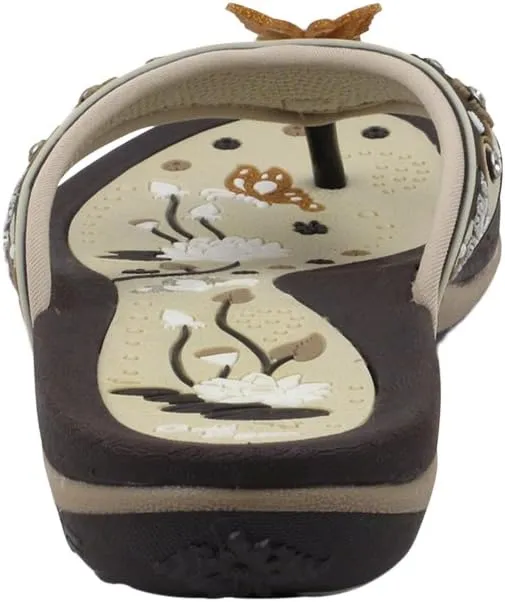 Gold Pigeon Shoes SIGNATURE Comfort Ergonomic Walking Flip Flops for Women
