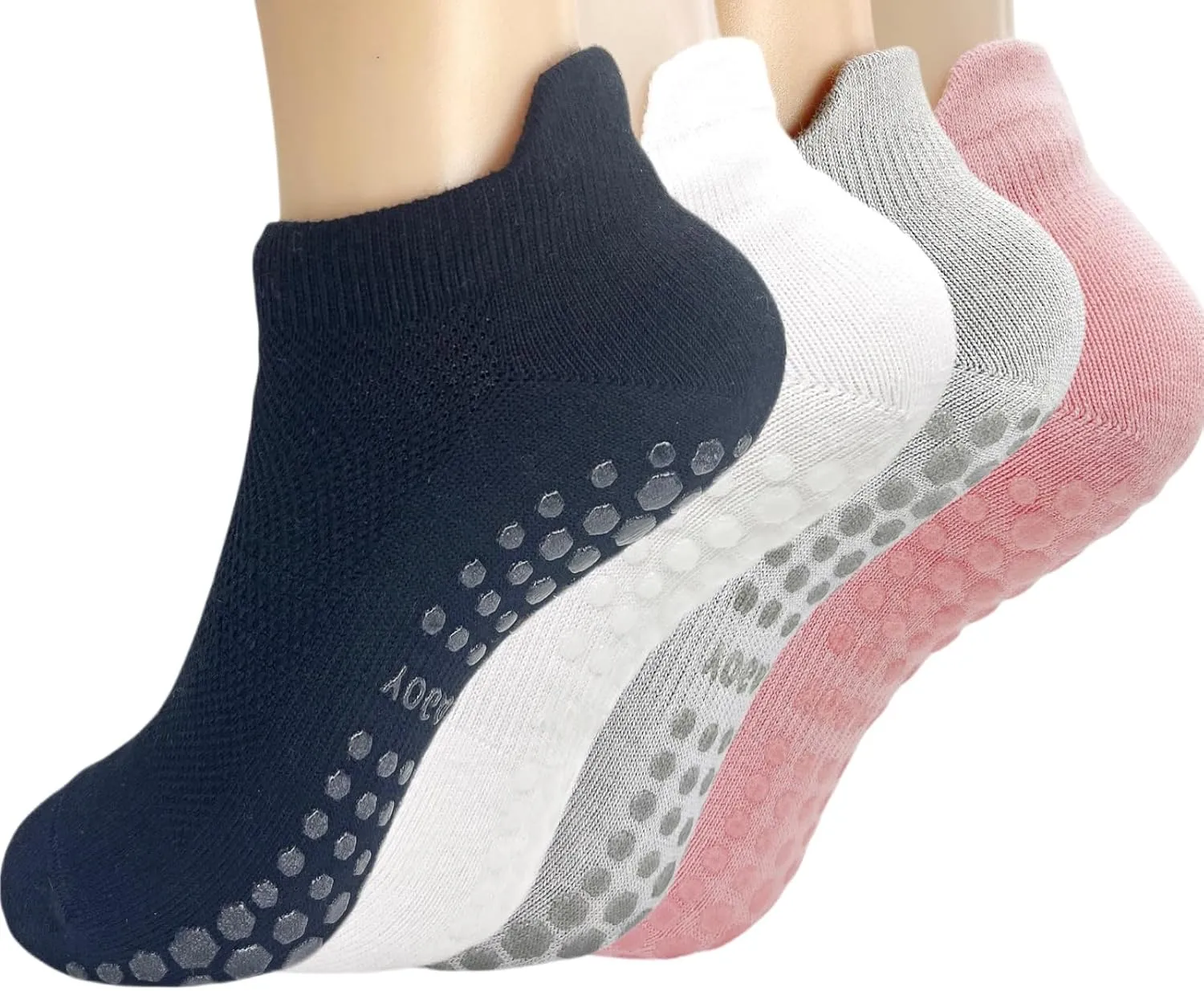 Grip Pilates Yoga Socks for Women Non Slip Hospital Socks for Women Barre Grippy