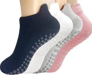 Grip Pilates Yoga Socks for Women Non Slip Hospital Socks for Women Barre Grippy