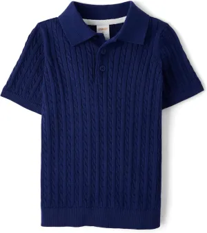 Gymboree boys And Toddler Short Sleeve Knit Sweater Polo Shirt