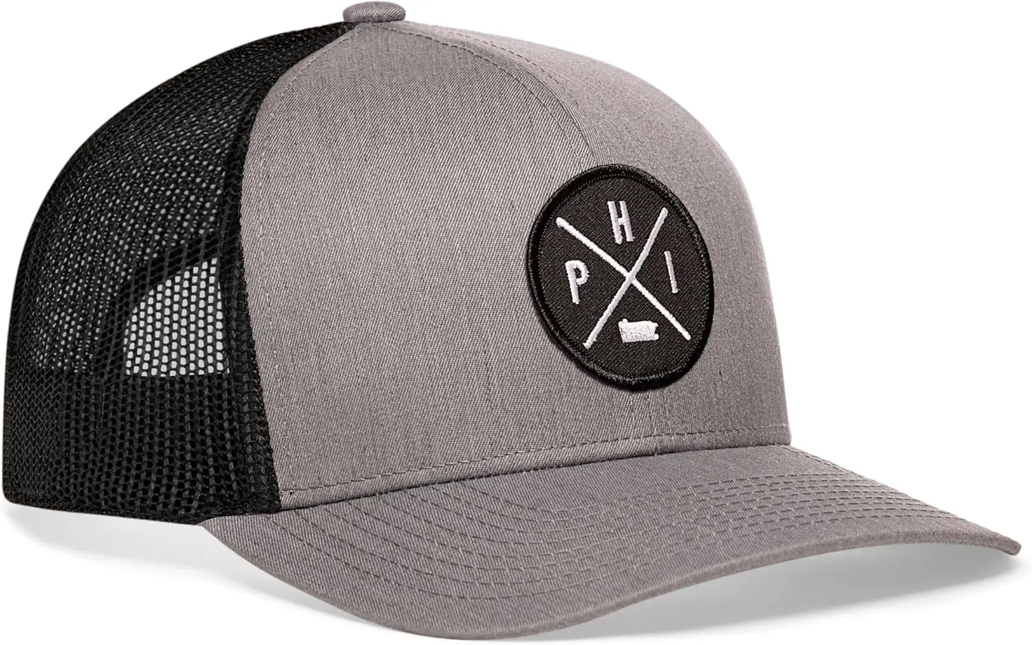 HAKA State City Trucker Hat for Men & Women, Adjustable Baseball Hat, Mesh Snapback, Sturdy Outdoor Black Golf Hat