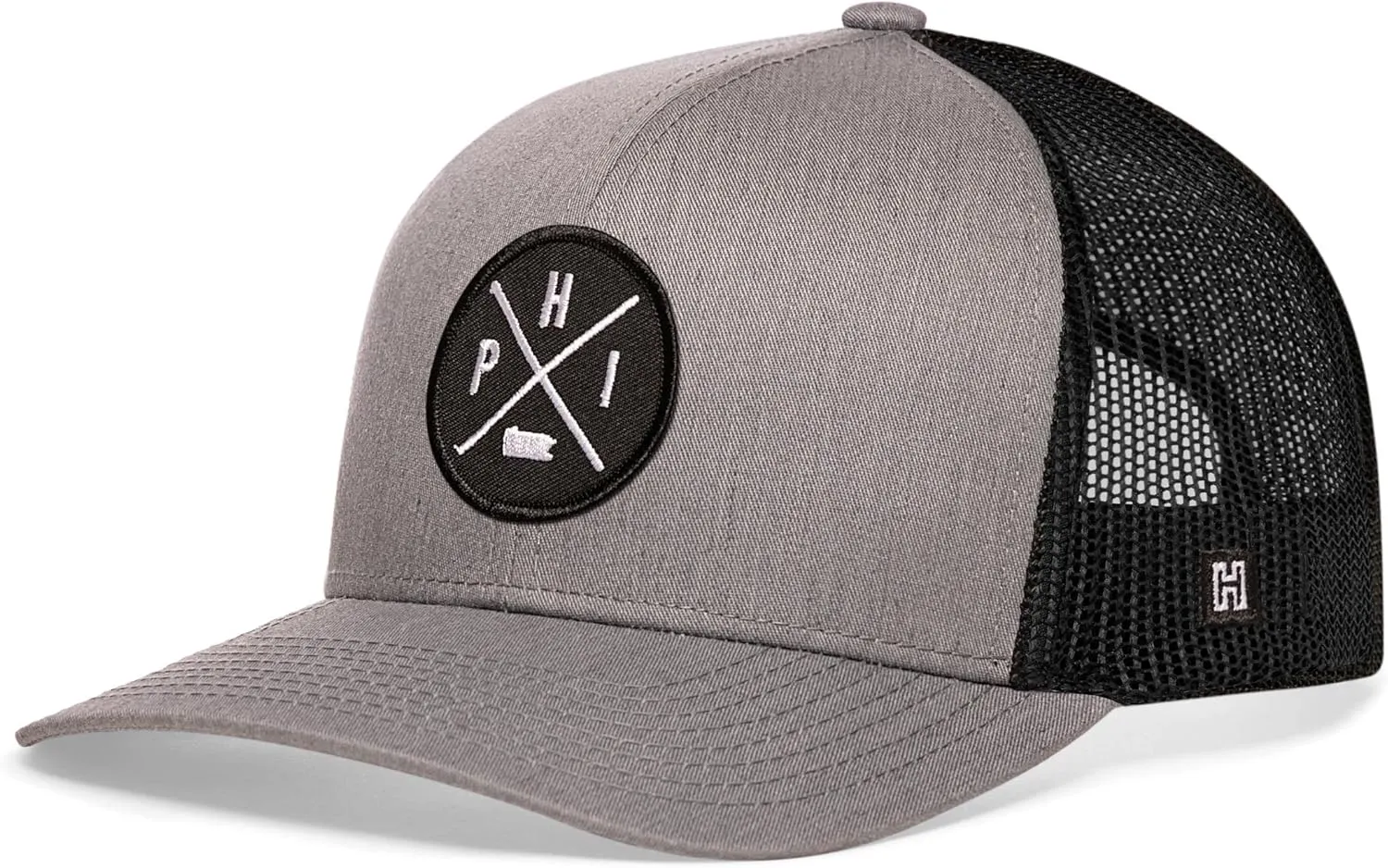 HAKA State City Trucker Hat for Men & Women, Adjustable Baseball Hat, Mesh Snapback, Sturdy Outdoor Black Golf Hat