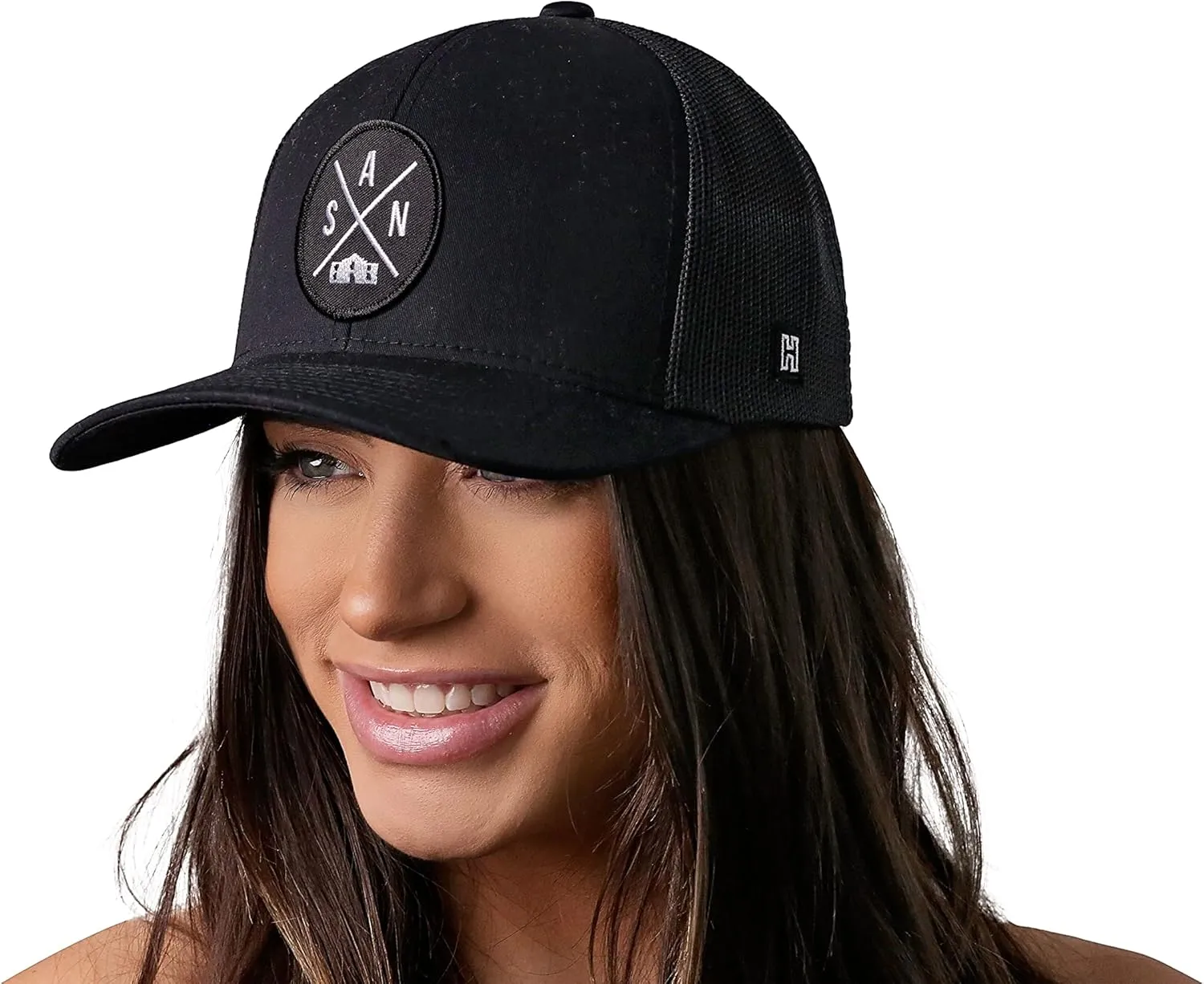 HAKA State City Trucker Hat for Men & Women, Adjustable Baseball Hat, Mesh Snapback, Sturdy Outdoor Black Golf Hat