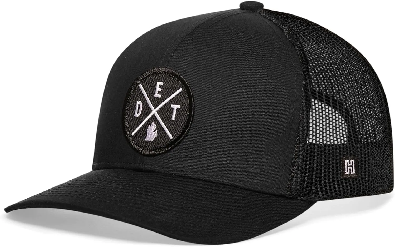 HAKA State City Trucker Hat for Men & Women, Adjustable Baseball Hat, Mesh Snapback, Sturdy Outdoor Black Golf Hat