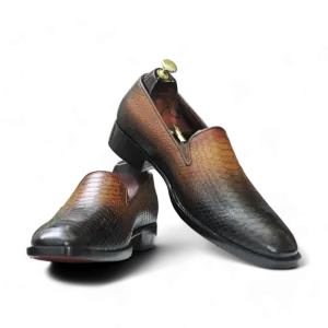 Handmade Python Slip-On Loafers | Luxury Leather Loafer Shoes for Men