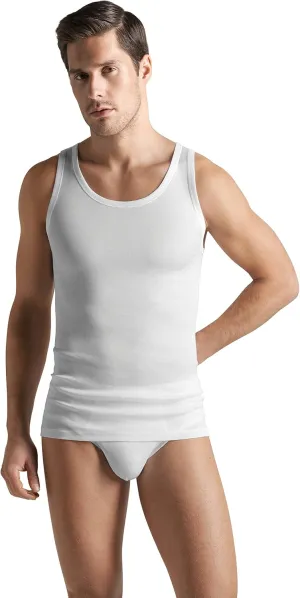 Hanro Men's Cotton Pure Tank Top