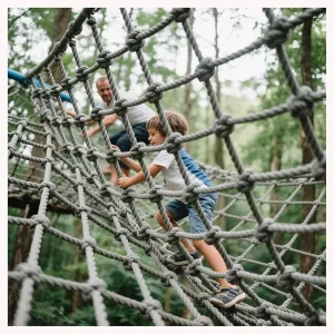 Heavy Duty Climbing Frame Net Playground Net Fence Protective Mesh Truck Cargo Net Cover Outdoor Tree House Hammock,6Mx6M(19.7FTX19.7FT)