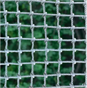 Heavy Duty Climbing Net Indoor Outdoor Decor Rope Net Safety Playground Fence Protective Mesh Truck Cargo Net Cover,1Mx2M(3.3FTx6.6FT)