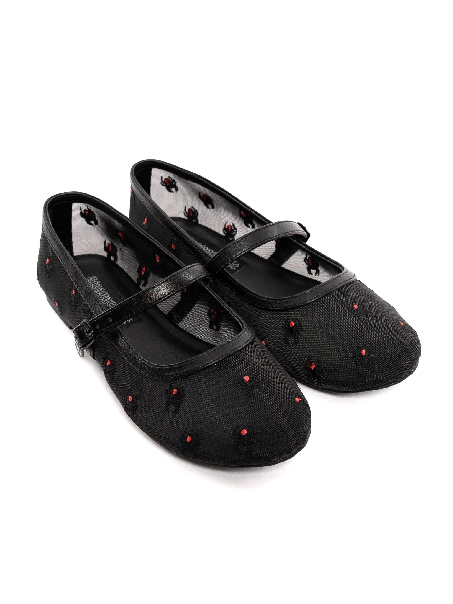Helena Mesh Flats- Widow STRANGECVLT
