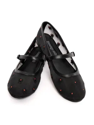 Helena Mesh Flats- Widow STRANGECVLT